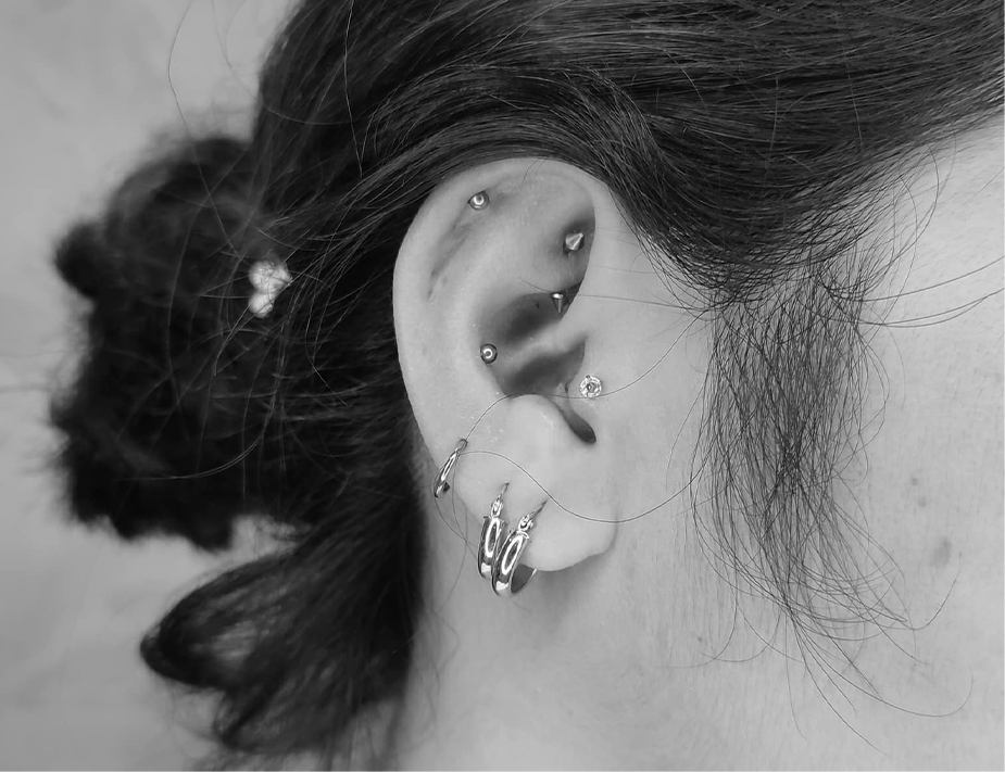 Ear piercings work
